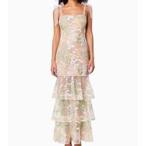 Elliatt EXPERIENCE TIERED MAXI DRESS IN MULTI worn once
